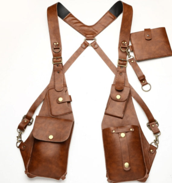 Men’s Shoulder Holster Bag – Vintage Crossbody Sling Pouch