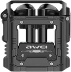 awei Original T63 Gamer Earphones | Bluetooth 5.3 Headphones | Wireless Headset Waterproof | TWS Call Dual Mode Gaming Headset With Mic | Long Battery Life (Black)