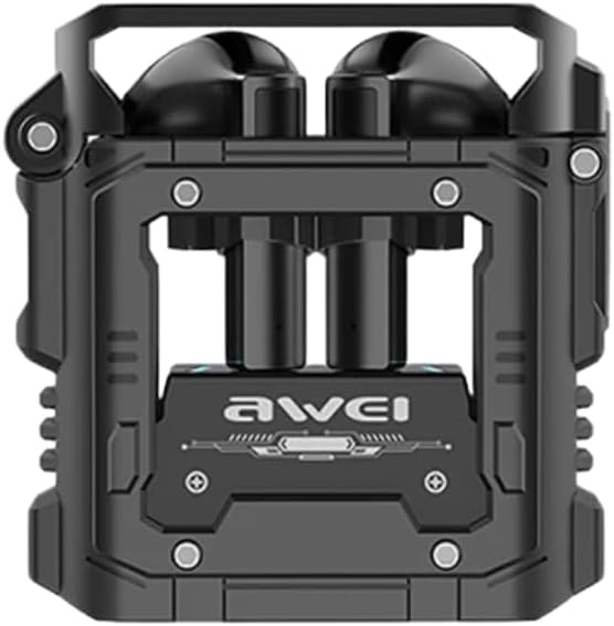 awei Original T63 Gamer Earphones | Bluetooth 5.3 Headphones | Wireless Headset Waterproof | TWS Call Dual Mode Gaming Headset With Mic | Long Battery Life (Black)