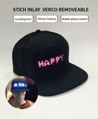 Bluetooth LED Cap with App-Controlled Display – Programmable Hat