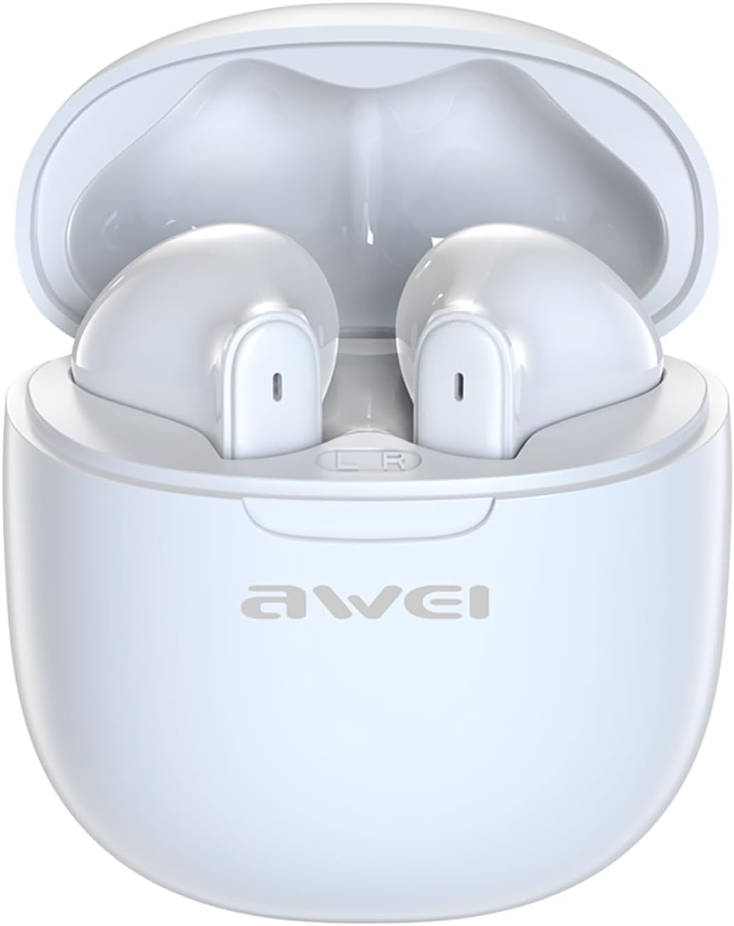 Awei T68 ENC Wireless Earphone Noise Cancelling Bluetooth 5.3 Headphone 4 Mic ENC HD Call TWS Earbuds Deep Bass Earphones (Black) Secondary image