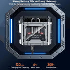 awei Original T63 Gamer Earphones | Bluetooth 5.3 Headphones | Wireless Headset Waterproof | TWS Call Dual Mode Gaming Headset With Mic | Long Battery Life (Black)