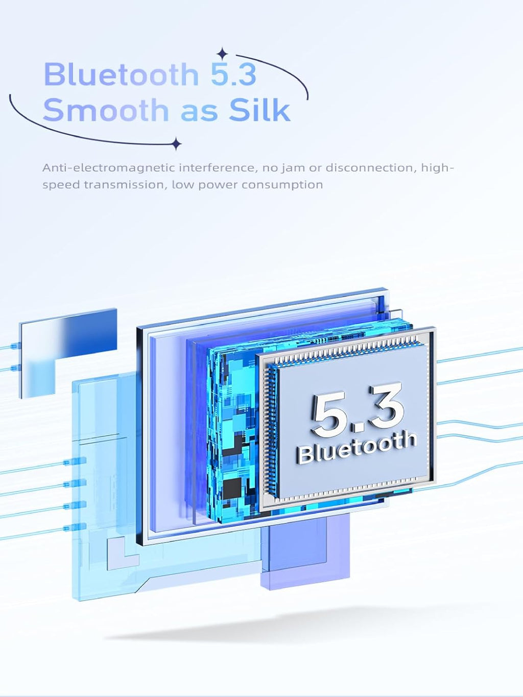 Awei T68 ENC Wireless Earphone Noise Cancelling Bluetooth 5.3 Headphone 4 Mic ENC HD Call TWS Earbuds Deep Bass Earphones (Black)