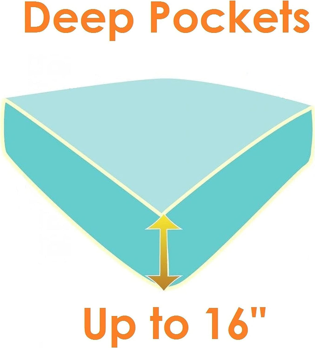 Lazy Hauz 4-Piece Hotel Quality Bed Sheet Set - Double Size, White Striped, 100% Cotton, Includes 160x210 Quilt Cover, 120x200 Fitted Sheet, and 2 Pillowcases (48x78) - Soft, Breathable, and Durable