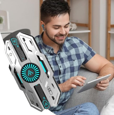 True Wireless Stereo Earbuds Bluetooth 5.49 with Charging Case — Portable Bluetooth Earbuds for Calls & Music