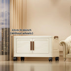 Foldable Storage Box with Clear Front Door – Large Capacity Stackable Organizer Bin for Clothes, Books & Toys – Collapsible Plastic Storage Container for Bedroom, Closet & Living Room