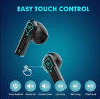 True Wireless Stereo Earbuds Bluetooth 5.49 with Charging Case — Portable Bluetooth Earbuds for Calls & Music