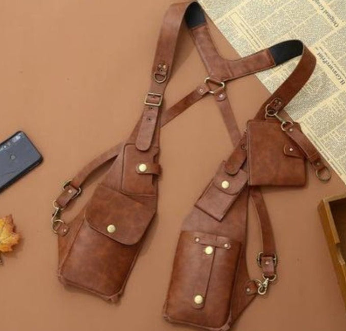 Men’s Shoulder Holster Bag – Vintage Crossbody Sling Pouch Main image